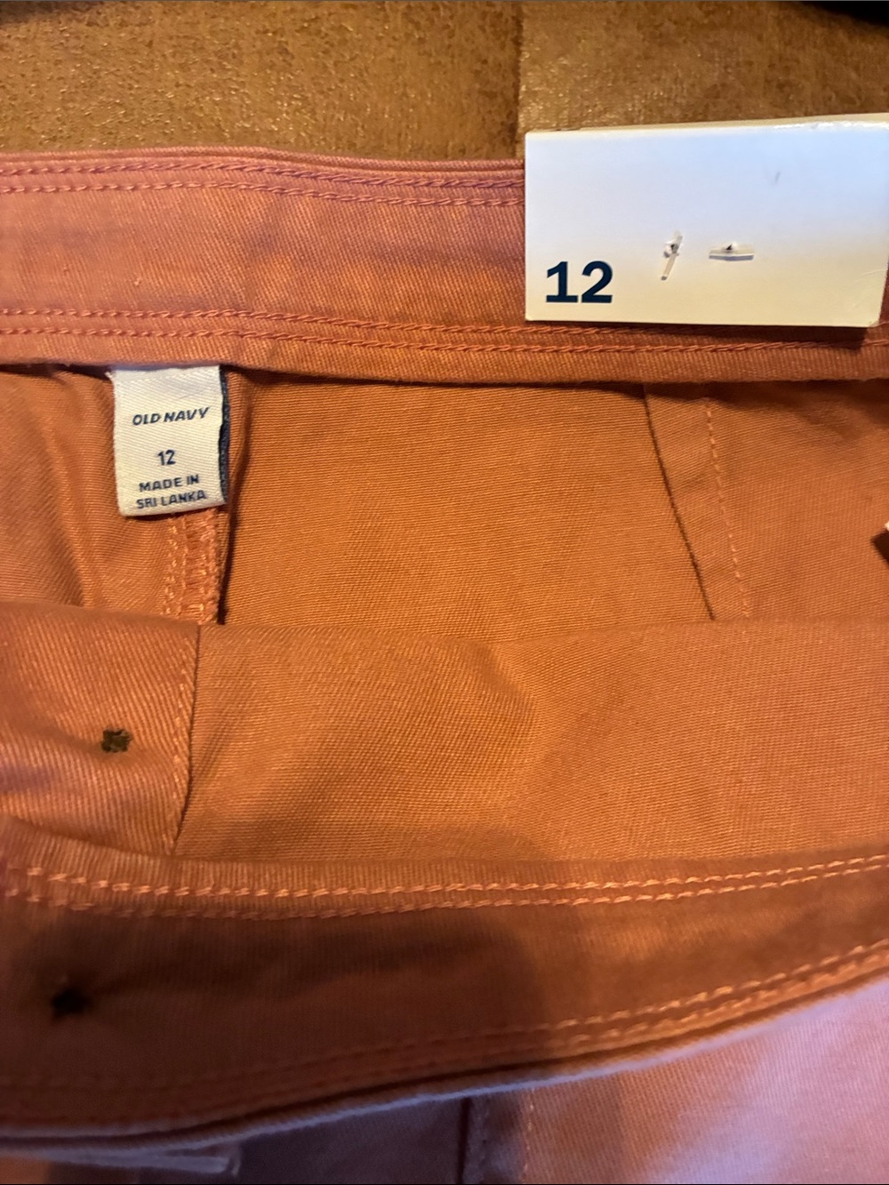 Old Navy Women's Mini Skirt in Rust Orange